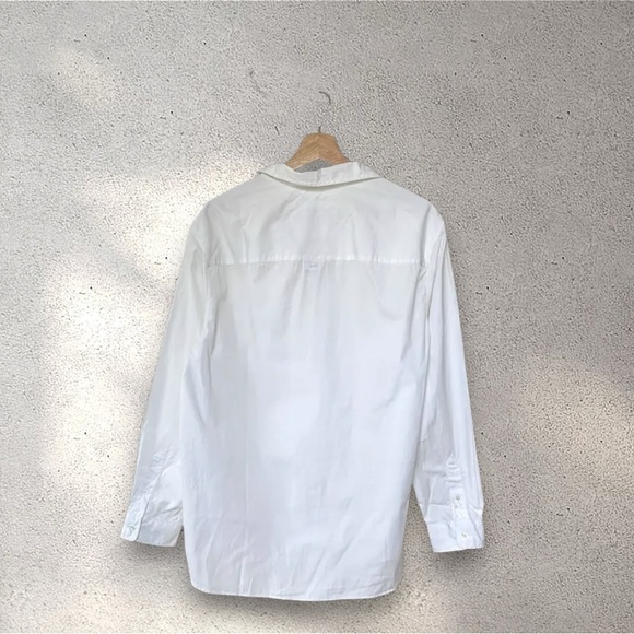 Frank & Eileen Waverly Button Down Superluxe Shirt in White, size XL - Picture 2 of 9